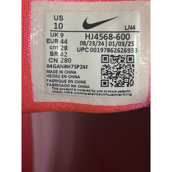 Nike Alpha Menace 4 Pro NRG Racer Pink/Grey Cleats HJ4568-600 Men’s Size 10 main image 5